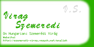 virag szemeredi business card