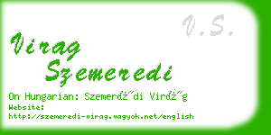 virag szemeredi business card